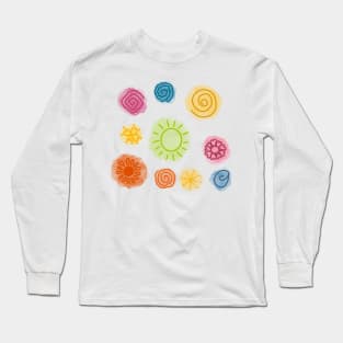 colorful flower Long Sleeve T-Shirt